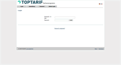 Desktop Screenshot of partner.toptarif.de