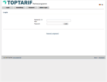 Tablet Screenshot of partner.toptarif.de